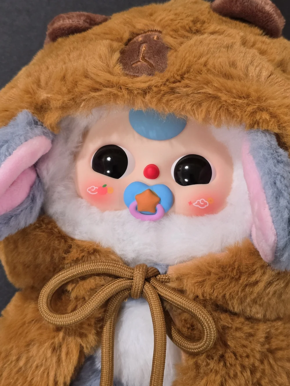 Baby Three Im Not Your Hero Plushie Capybara Donkey Warrior with Pacifier